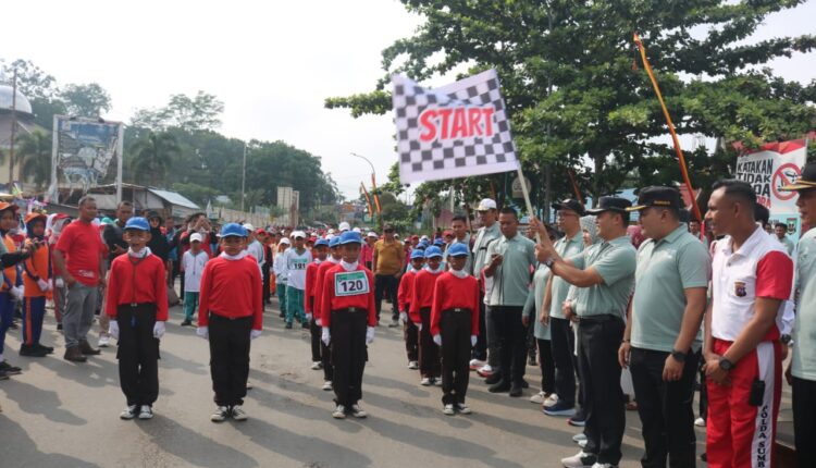 116 Tim Ikuti Lomba Gerak Jalan Tepat Waktu Tingkat SD Se Kabupaten Sijunjung