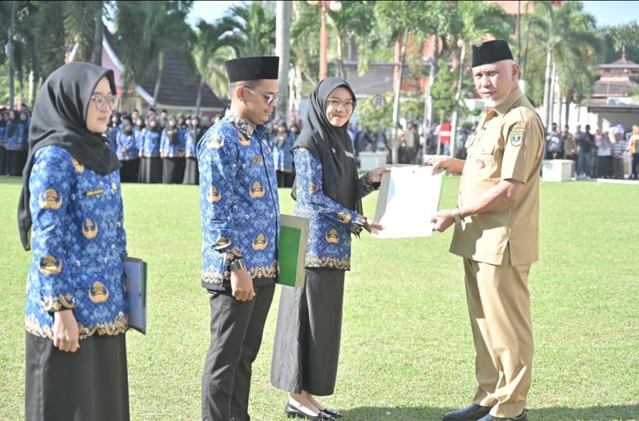 1.475 ASN Baru Resmi Diangkat, Gubernur Mahyeldi: ASN Itu Pelayan dan Pemersatu Bangsa