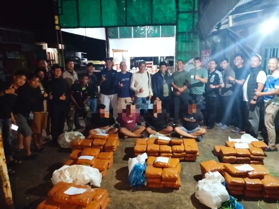 150 Kilogram Ganja Digagalkan BNNP Sumbar di Agam, Empat Pelaku Ditangkap