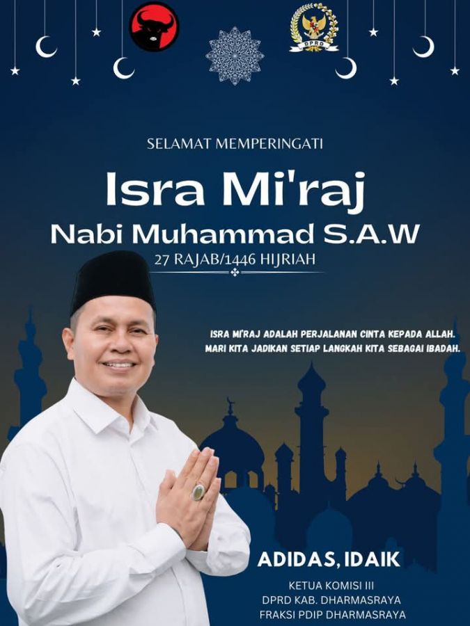 Adidas Mengucapkan Selamat Memperingati Isra Miraj Nabi Muhammad SAW 1446 H