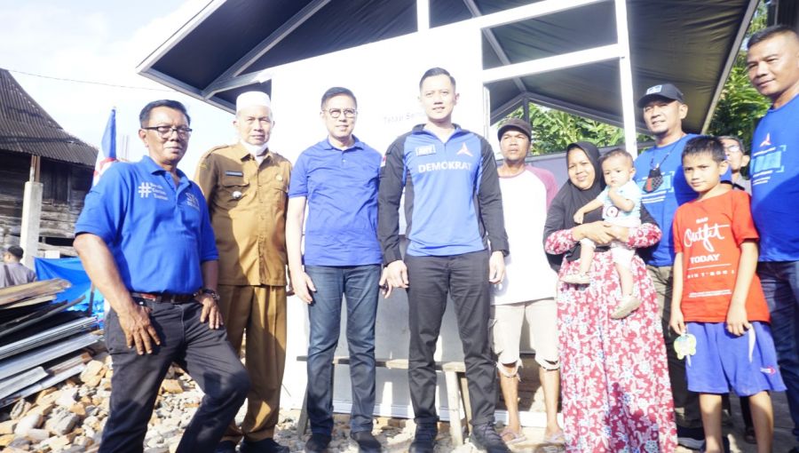 AHY Kunjungi Koban Gempa Pasbar, Hamsuardi : Terimakasih Ketum Demokrat