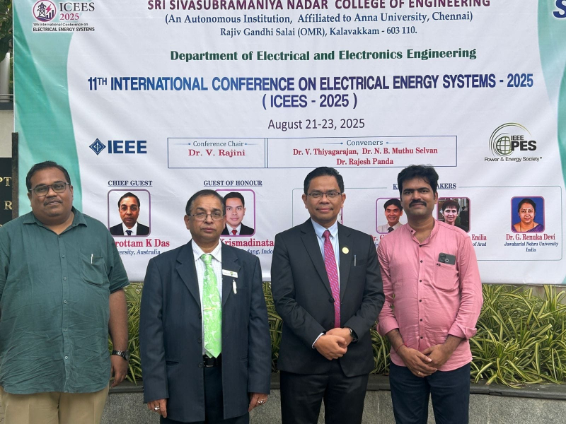 Akademisi UNP Krismadinata Ph.D diundang Jadi Pembicara Kehormatan dalam ICEES 2025 di Chennai India