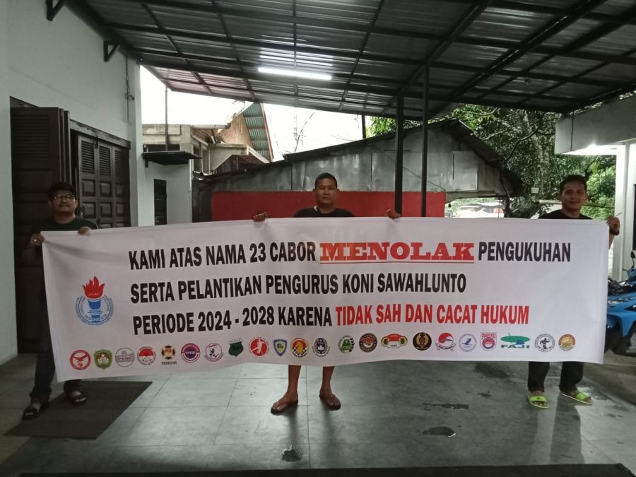 Aksi Penolakan Rencana Pelantikan KONI Kota Sawahlunto, Jhon Reflita: Tidak Sah dan Cacat Hukum