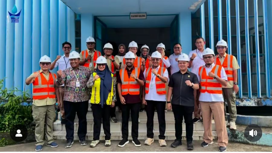 Anggota Komisi V DPR RI Zigo Rolanda Tinjau Instalasi Pengolahan Air Perumda AM Kota Padang