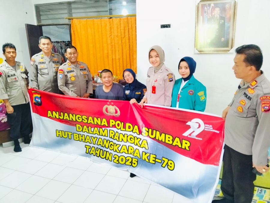 Anjangsana Ditbinmas Polda Sumbar Peringati Hari Bhayangkara ke-79