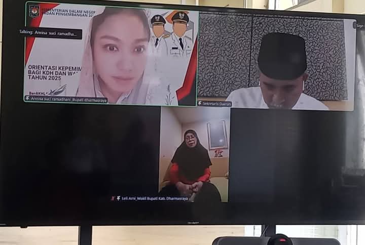 Annisa Suci Ramadhani Pimpin Rapat Perdana dengan Jajaran Pemkab Secara Virtual dari Yogyakarta