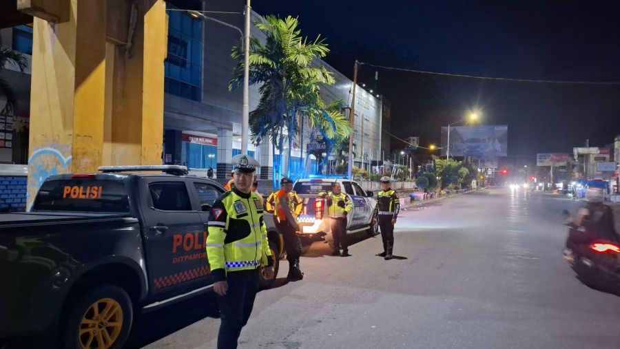 Antisipasi Aksi Tawuran & Balap Liar di Padang, Personel Ditpamobvit terus Intensifkan Patroli KRYD