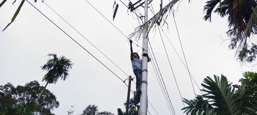 Antisipasi Cuaca Ekstrem PLN Icon Plus Lakukan Pemeliharaan Jaringan Fiber Optik Jalur Bungus–Painan