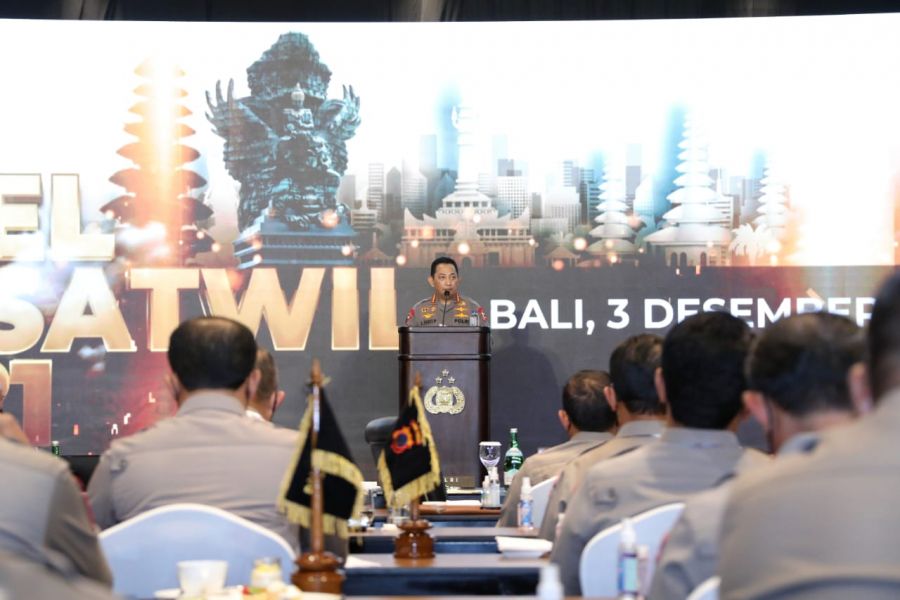 Apel Kasatwil, Kapolri Minta Capaian Positif Penanganan Covid Dipertahankan