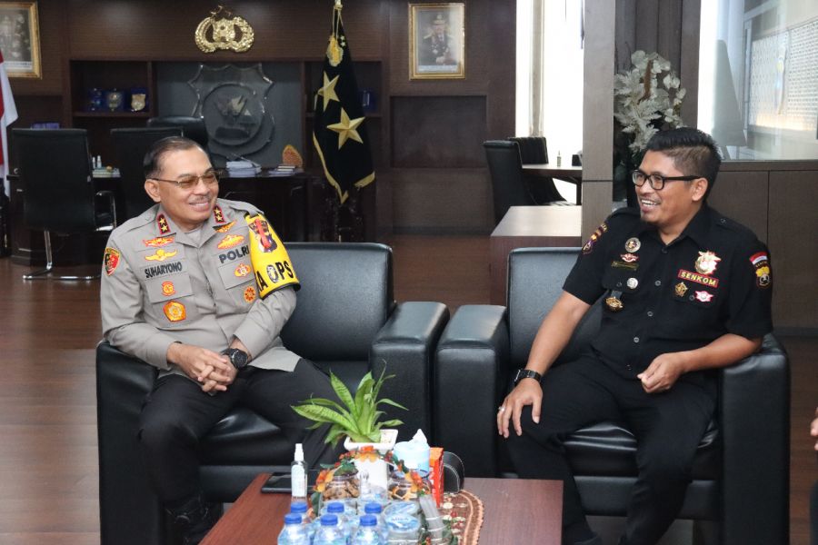 Audiensi Senkom dengan Kapolda Sumbar, Irjen Pol Suharyono Apresiasi Keaktifan Senkom Membantu Polri