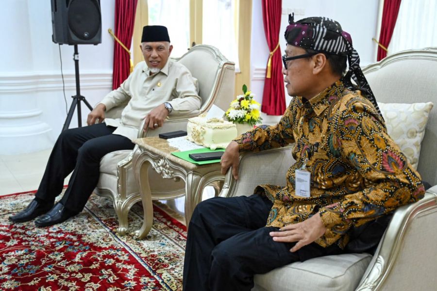 Bahas Progres Penas KTNA ke XVI Tahun 2023, Kepala BPPSDMP Kementan RI Temui Gubernur Sumbar