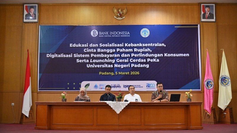 Bank Indonesia Luncurkan Gerai Cerdas PeKa di FEB UNP, Perkuat Literasi Keuangan Mahasiswa