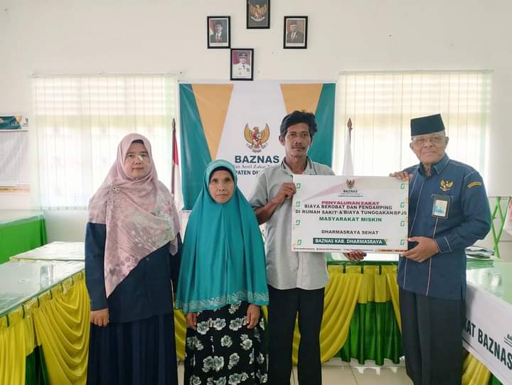 BAZNAS Dharmasraya Salurkan Zakat Bantuan Biaya Berobat dan Pendampingan