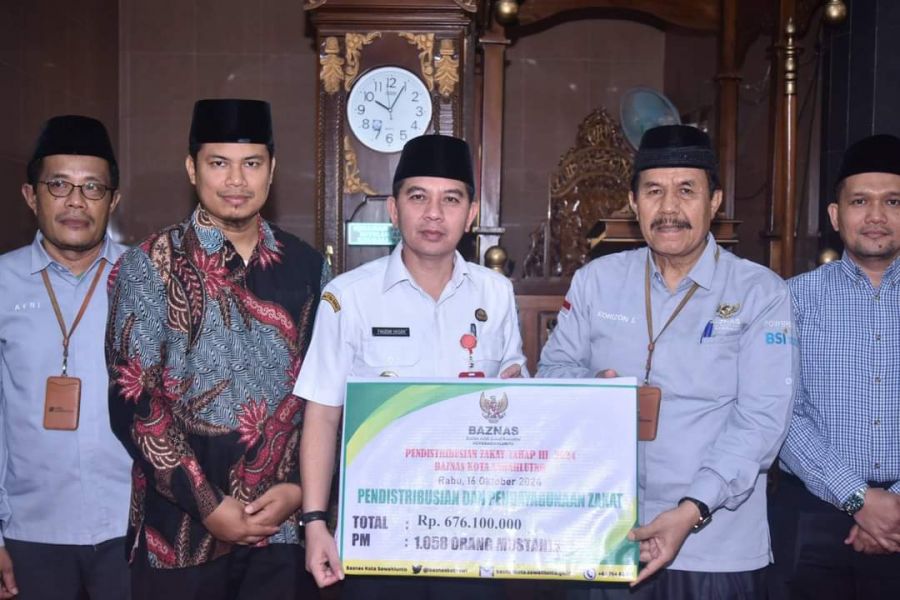 Baznas Sawahlunto Salurkan Zakat Reguler Tahap III