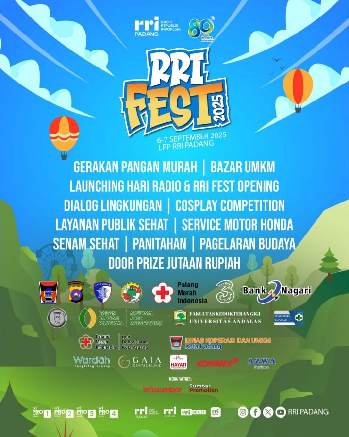 Beragam Kegiatan Ramaikan RRI Fest di Padang