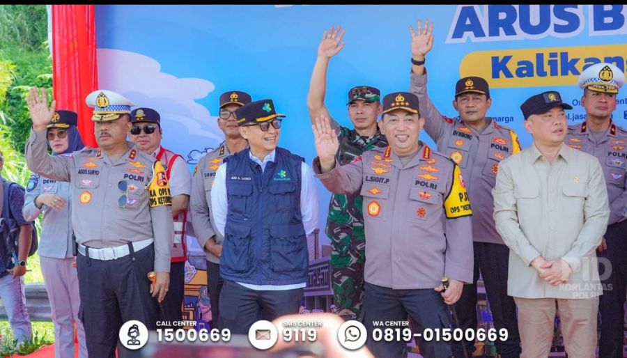 Berlakukan One Way Nasional KM 414-70 Tol Trans Jawa, Kapolri Imbau Pemudik Utamakan Keselamatan