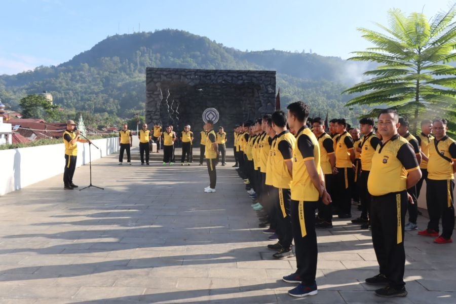 Bhayangkara Run 2026 Siap Digelar, Wakapolres Sawahlunto Pimpin Gladi Pengamanan