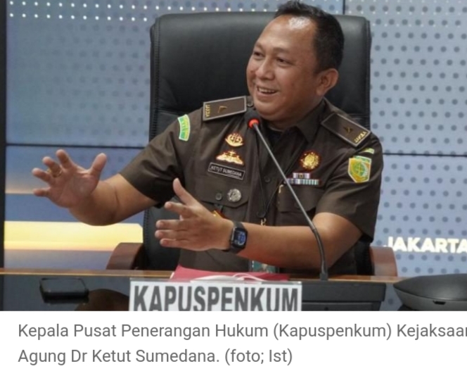 Bidang Tindak Pidana Umum Kejaksaan RI Selesaikan Lebih dari 352 Ribu Perkara