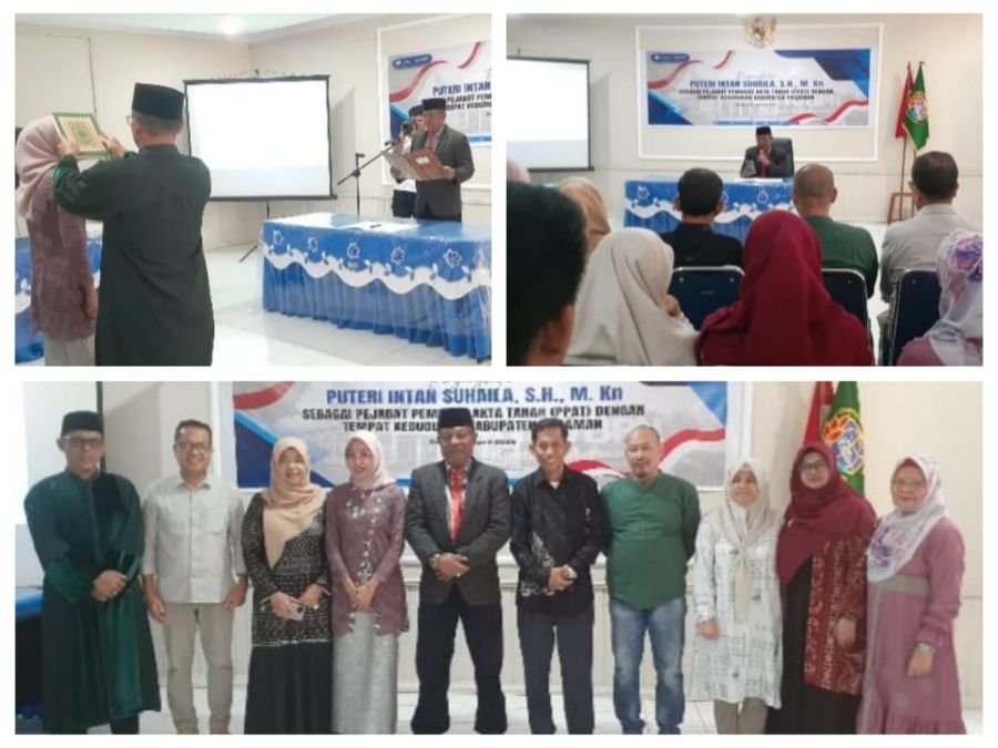 BPN Pasaman Lantik Putri Intan Suhaila sebagai Pejabat Pembuat Akta Tanah 