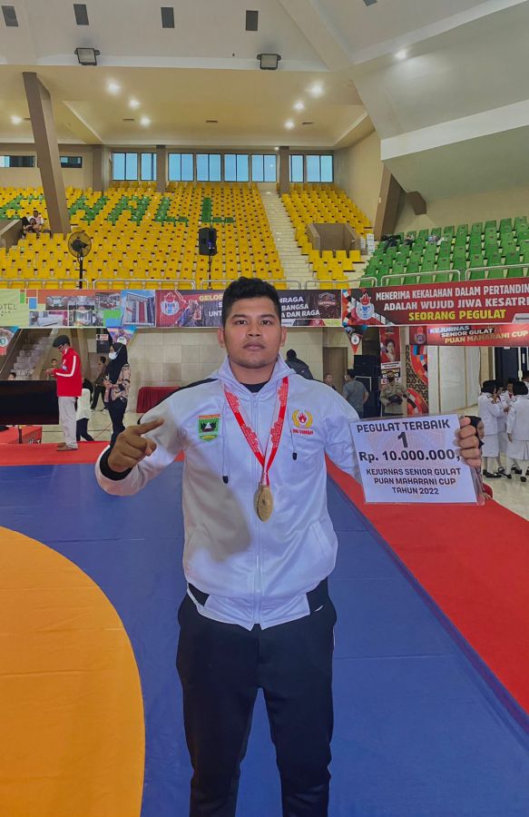 Bripda Randa, Personel Polda Sumbar Raih Juara I Kejurnas Gulat