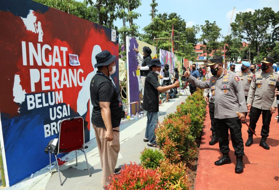 Buka Festival Mural Bhayangkara, Kapolri: Bukti Polri Menghormati Kebebasan Berekspresi 
