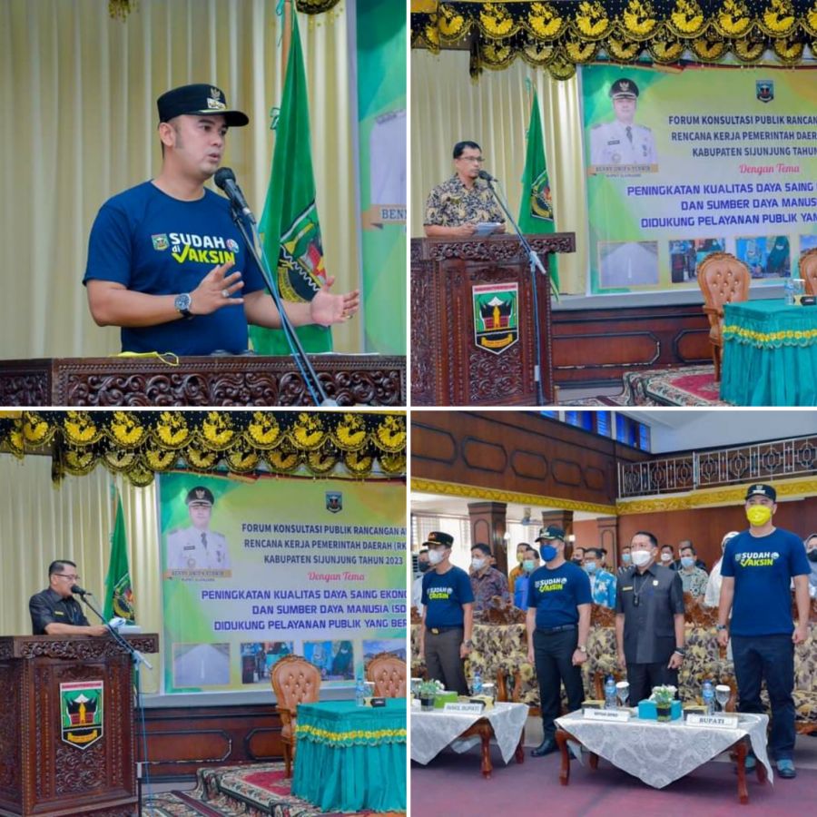Bupati Benny Dwifa Yuswir Buka Forum Konsultasi Publik Sijunjung, Bahas Rancangan Awal RKPD