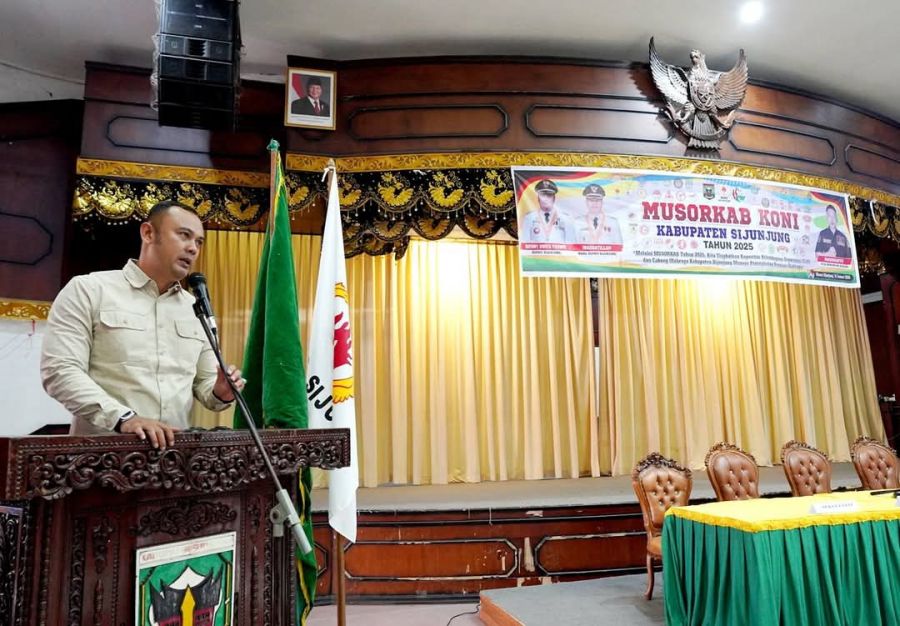 Bupati Benny Dwifa Yuswir Buka Musorkab KONI Kab Sijunjung 2025