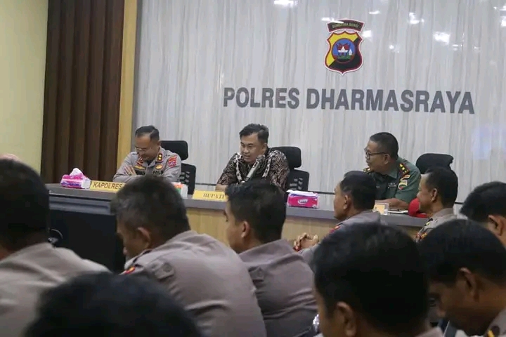 Bupati dan Kapolres Dengarkan Arahan Kapolri, Terkait Persiapan Pengamanan Idul Fitri 