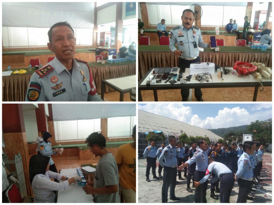 Cegah Pengendalian Narkoba dari Lapas, Lapas Kelas IIA Padang Lakukan Tes Urine dan Periksa Kamar
