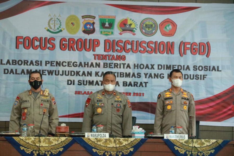 Cegah Penyebaran Berita Hoax, Polda Sumbar Kolaborasi Libatkan Instansi dan Masyarakat
