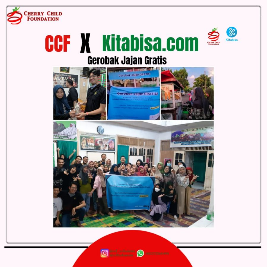 Charity CCF X kitabisa.com Sediakan Gerobak Jajan Gratis untuk Anak Panti Asuhan