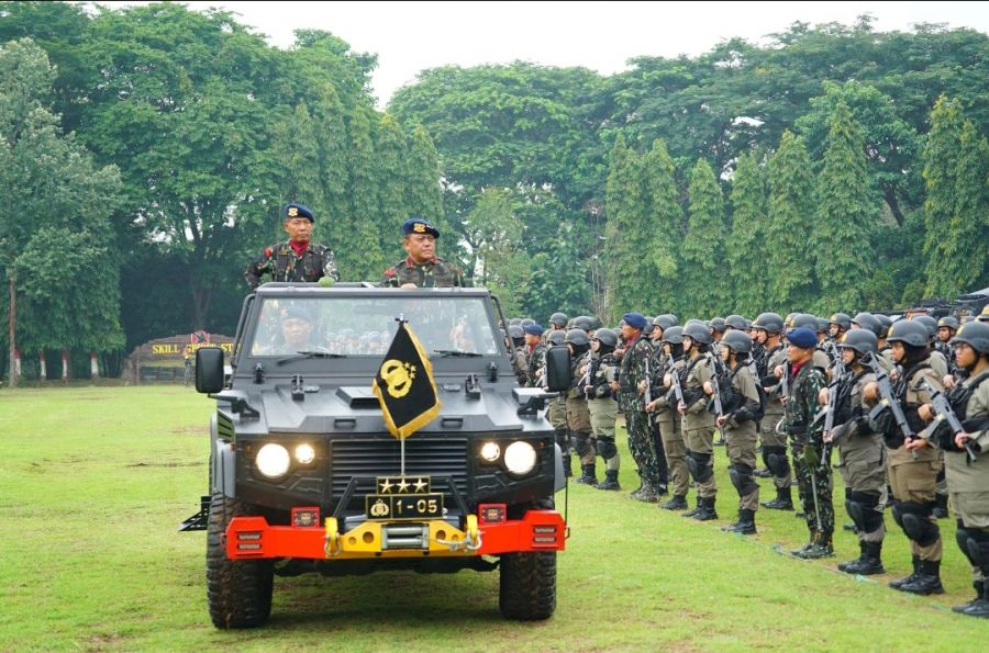 Dankorbrimob Polri Pimpin Upacara Pembukaan Dikbangspes Dasar Brimob Mahasiswa STIK Angkatan Ke-83