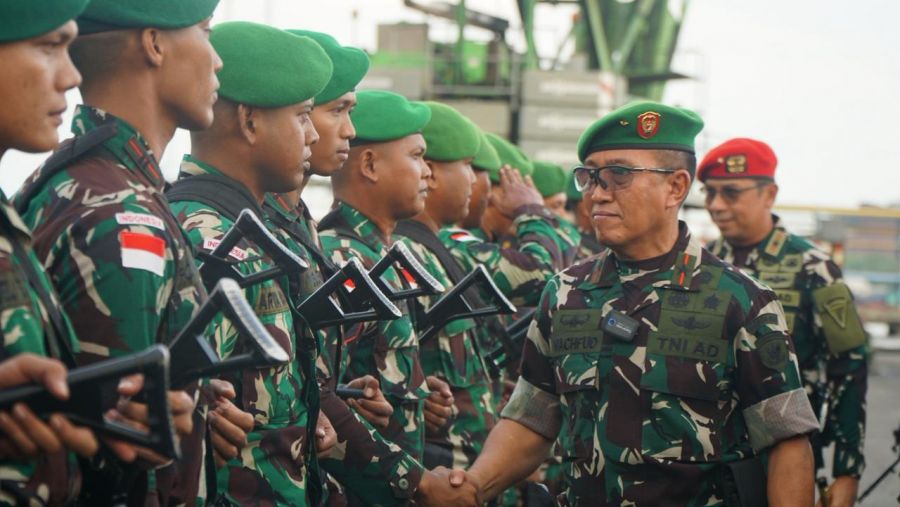 Danrem 032 Wbr Sambut Yonif 131/Brs Kembali Dari Papua