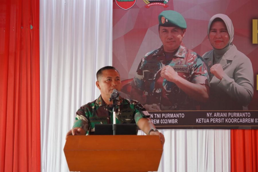 Danrem 032/Wbr: Jadikan Prajurit dan Keluarga yang Profesional, Jujur dan Produktif