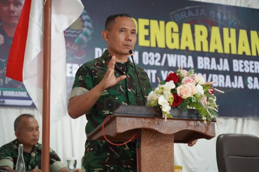 DANREM 032/WBR  Kunjungi Yonif 131/Braja Sakti