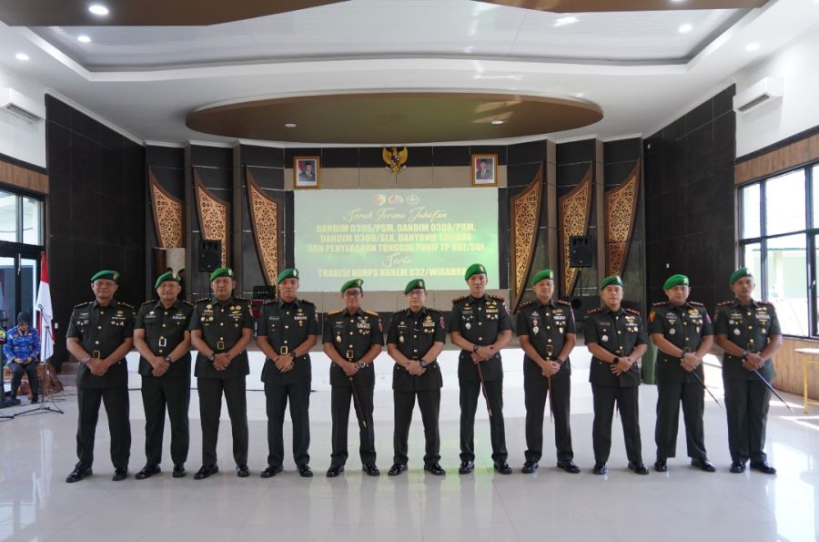 Danrem 032/Wbr Pimpin Sertijab Lingkungan Korem 032/Wbr        