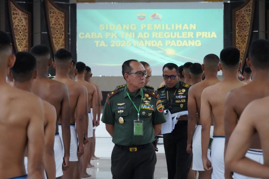 Danrem 032/Wbr Pimpin Sidang Pemilihan CABA PK Reguler Pria Tahun 2025