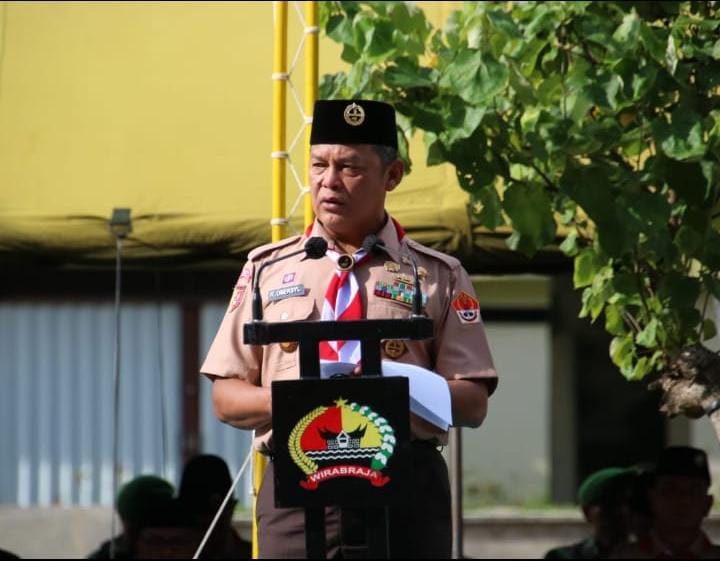 Danrem 032/Wirabraja Brigjen TNI Rayen Obersyl Buka Kegiatan Pramuka 