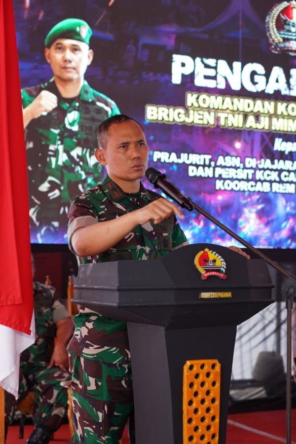 Danrem 032/Wirabraja Ingatkan Prajurit: Jaga Kesehatan, Soliditas, Keluarga dan Bijak Bermedsos