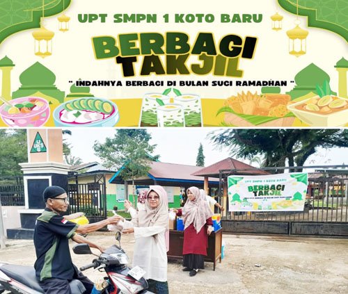 Dari Gerbang Sekolah ke Jalanan Senja; 300 Porsi Takjil Jadi Bahasa Kepedulian di Koto Baru