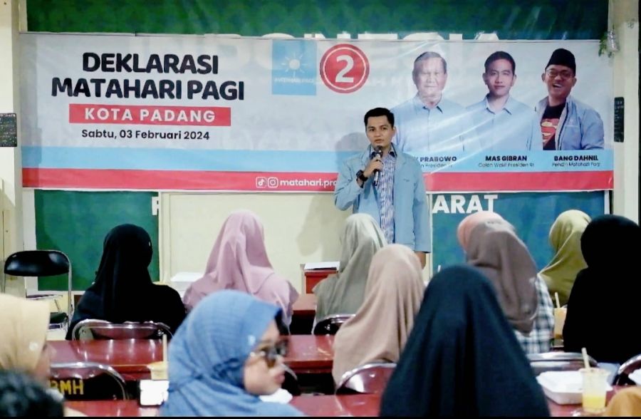 Deklarasi Matahari Pagi Kota Padang, Dukungan Anak Muda untuk Prabowo Gibran