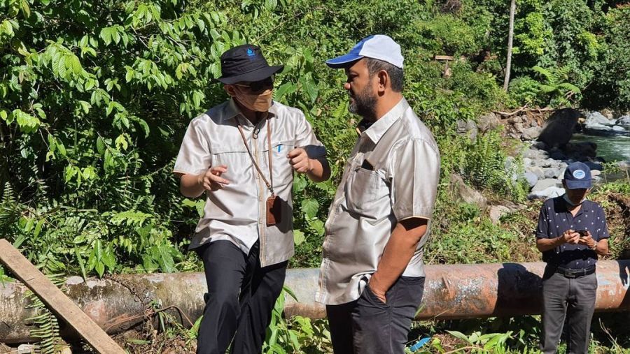 Dewas dan Direksi Perumda AM Padang Tinjau Langsung Perbaikan IPA yang Rusak Akibat Banjir