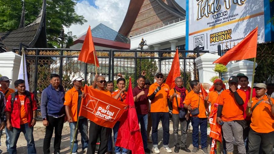Dikawal Dirintelkam Polda Sumbar Kombes Pol Sunarya, Aksi Buruh di Sumbar Kondusif