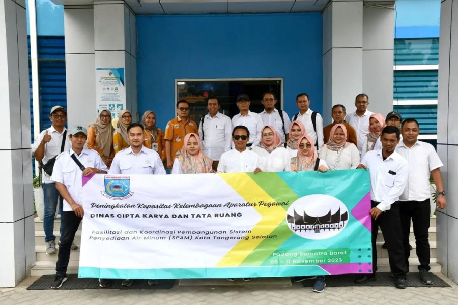 Dinas Cipta Karya dan Tata Ruang Kota Tangerang Kunjungi Perumda Air Minum Kota Padang