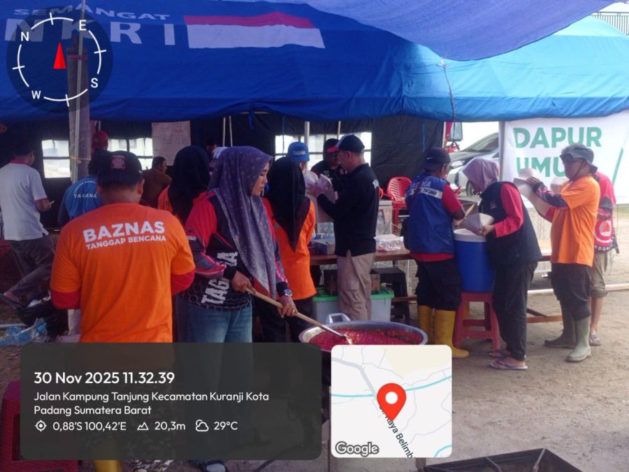 Dinsos Sumbar Kerahkan 605 TAGANA, 55 Dapur Umum, dan Salurkan 8,6 Ton Beras untuk Korban Bencana