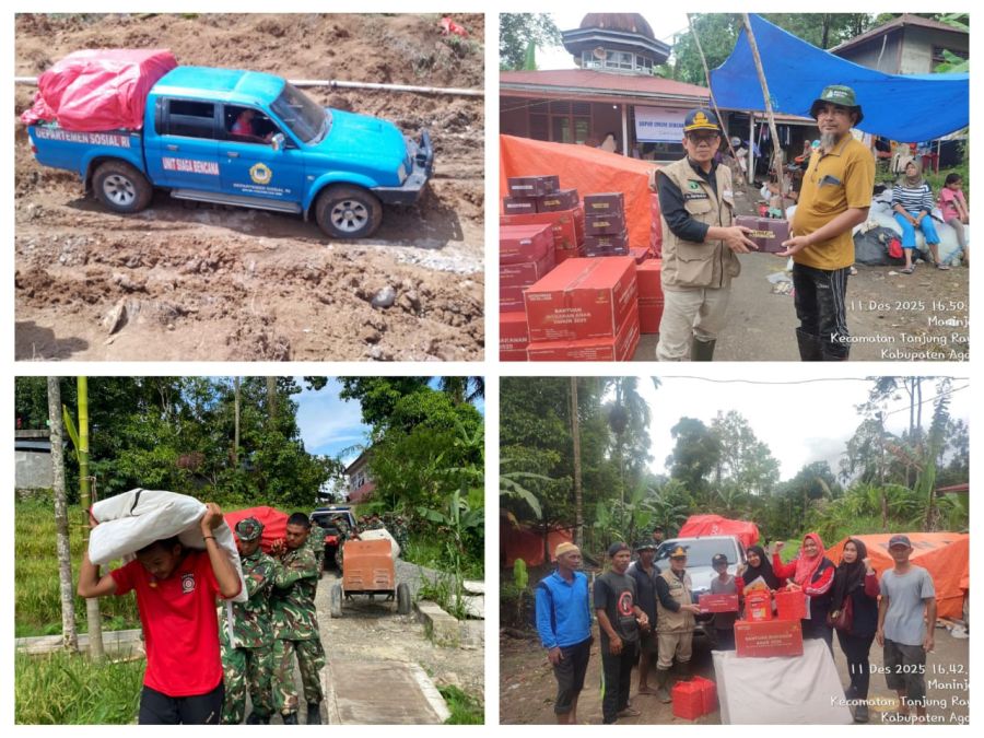 Dinsos Sumbar Telah Koordinir Penyaluran Bantuan Rp15 Miliar Lebih ke Kab/Kota Terdampak Bencana