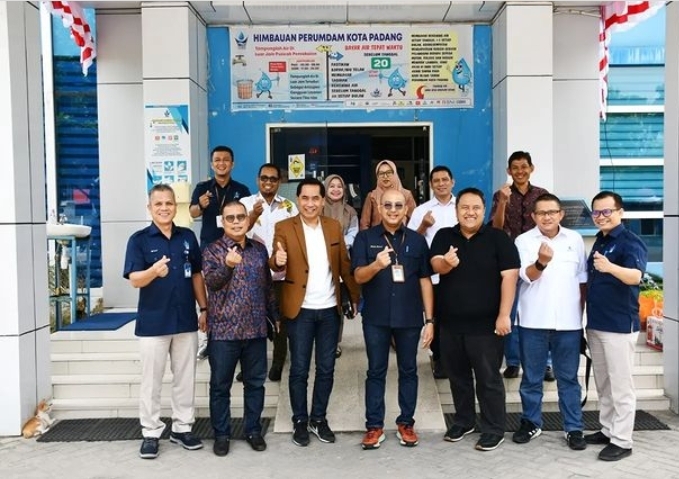 Disela Rakernas APEKSI XV, 3 Perusahaan Air Serentak Kunjungi Perumda Air Minum Kota Padang