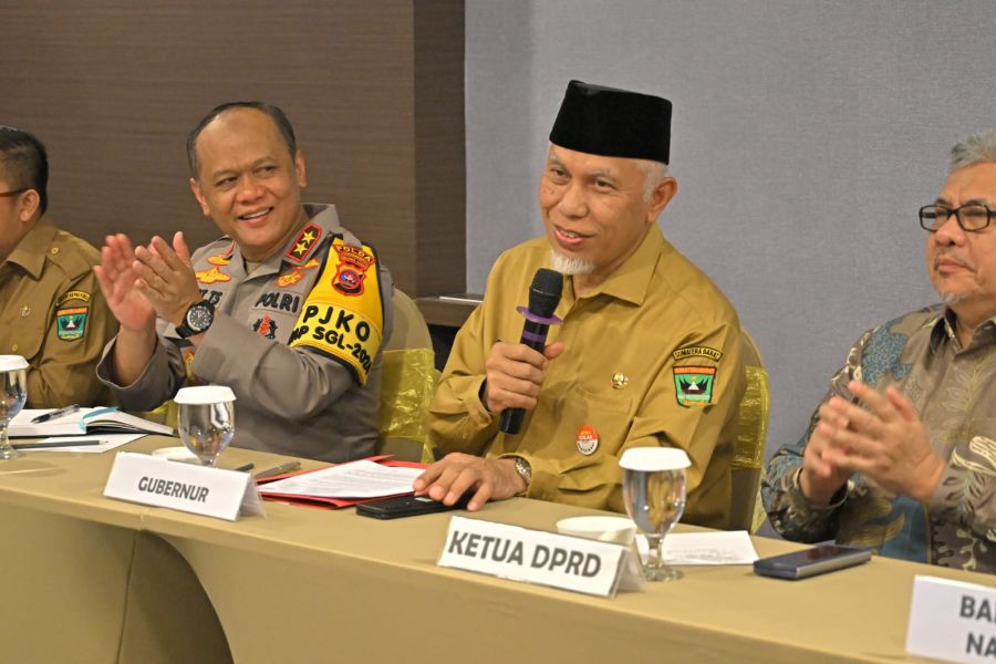 Diskusi Intens dengan Badan Gizi dan Forkopimda, Mahyeldi Komitmen Sukseskan Makan Bergizi Gratis
