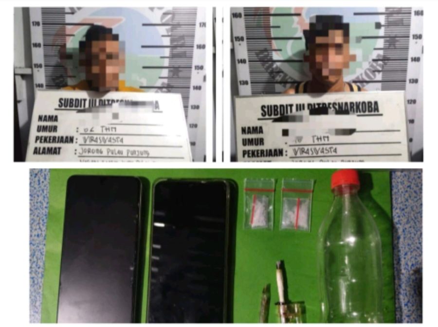 Ditresnarkoba Polda Sumbar Tangkap Dua Pelaku Tindak Pidana Narkotika Jenis Sabu di Dharmasraya