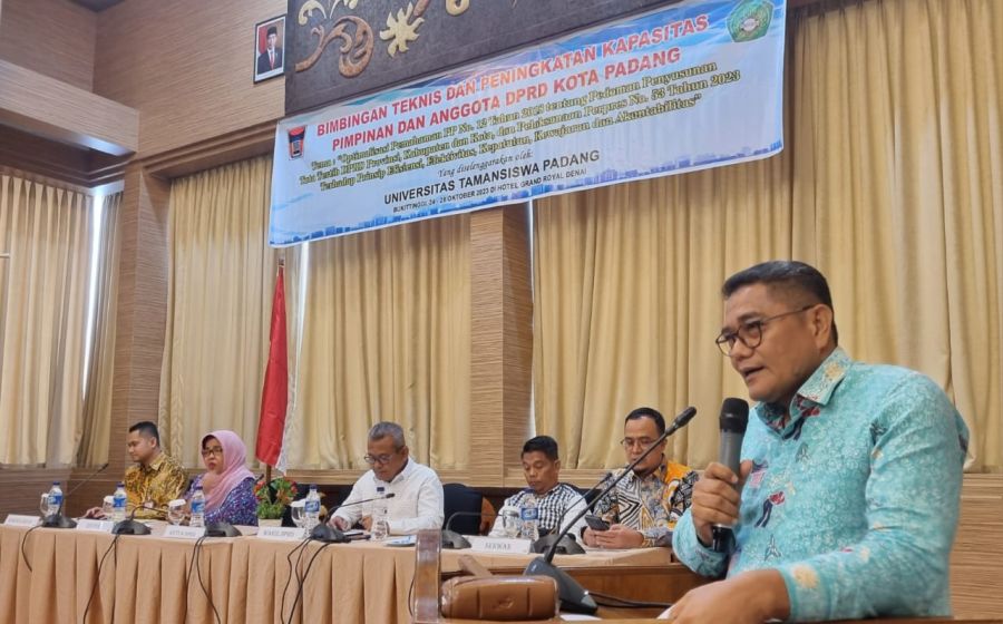 DPRD Kota Padang Gelar Bimtek Peningkatan Kapasitas Pimpinan dan Anggota Masa Sidang III Tahun 2023